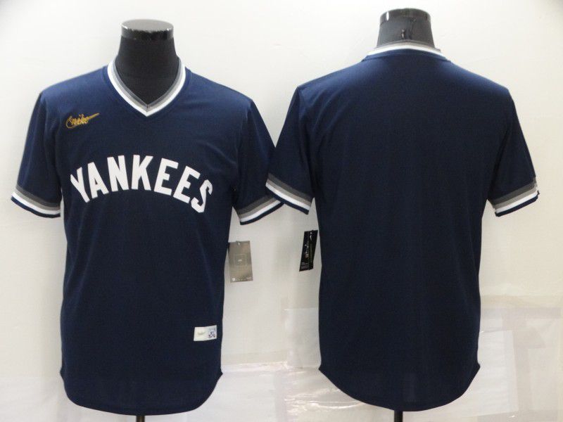 Men New York Yankees Blank Blue Game Nike 2022 MLB Jersey->women mlb jersey->Women Jersey